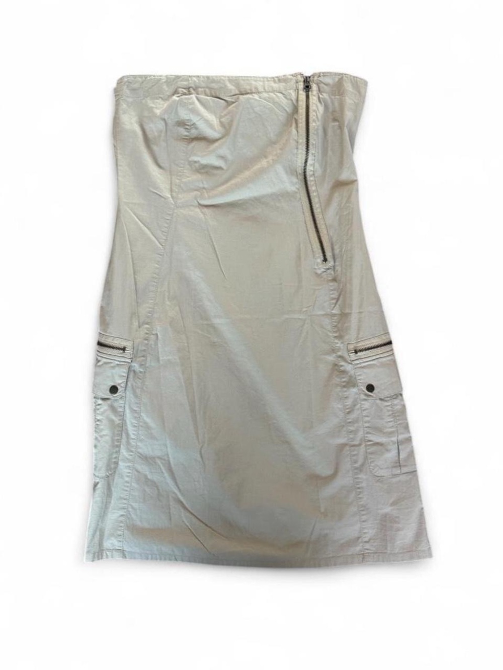 Vintage Triple Five Soul Strapless Utility Cargo Mini Dress